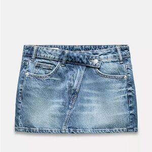 ZARA TRF Denim Mini Skirt